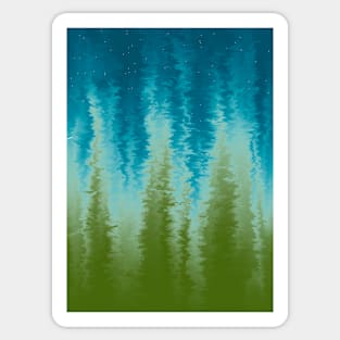 Abstract design | forest Sticker